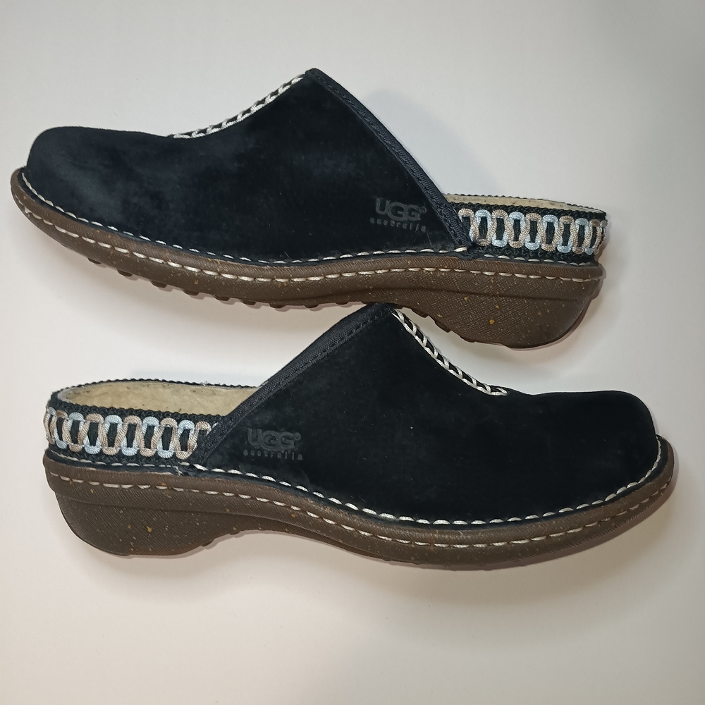 UGG Women's Black Suede Slip-Ons